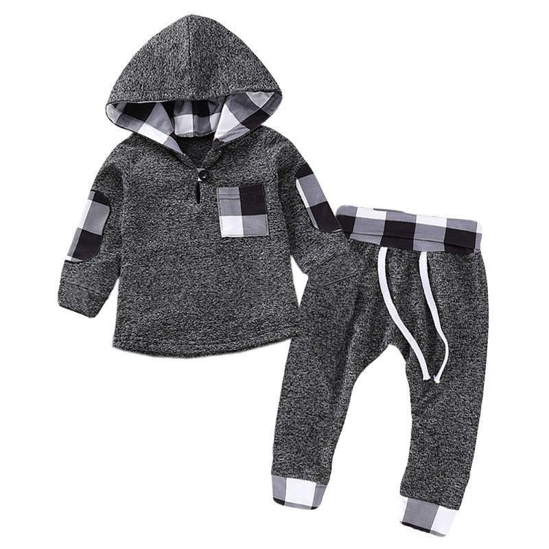 Newborn Baby Clothes  Hoodies+Pant 2pcs Outfit Suit Costume Infant Clothing For Baby boys Set - Fabs things