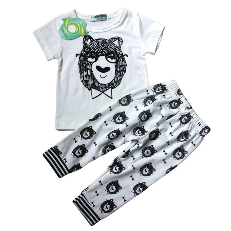 Newborn Baby Clothes  Hoodies+Pant 2pcs Outfit Suit Costume Infant Clothing For Baby boys Set - Fabs things