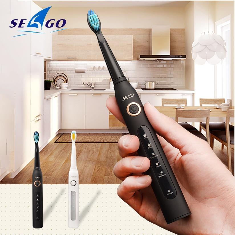 Electric Vibration Toothbrush Sonic Rechargeable Smart Chip Teethbrush Head Replaceable Whitening Healthy Best Gift For Adults And Kids - Fabs things