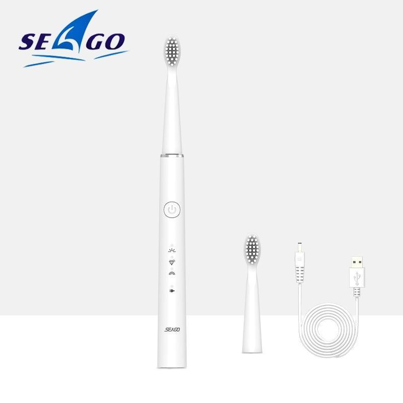 Electric Vibration Toothbrush Sonic Rechargeable Smart Chip Teethbrush Head Replaceable Whitening Healthy Best Gift For Adults And Kids - Fabs things