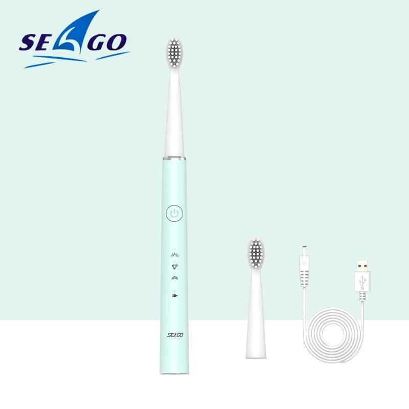 Electric Vibration Toothbrush Sonic Rechargeable Smart Chip Teethbrush Head Replaceable Whitening Healthy Best Gift For Adults And Kids - Fabs things