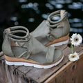 Stylish Women Zipper Sandals Fashion Summer Elegant Non Slip High Womens Sandals - Fabs things