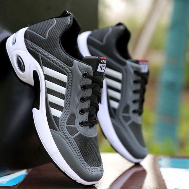 Men's  Leather Autumn Shoes Casual Sneakers Tennis Fashion White Trainers Sneakers Casual Leather Fashion Sneakers Breathable Sports Running Sneakers - Fabs things
