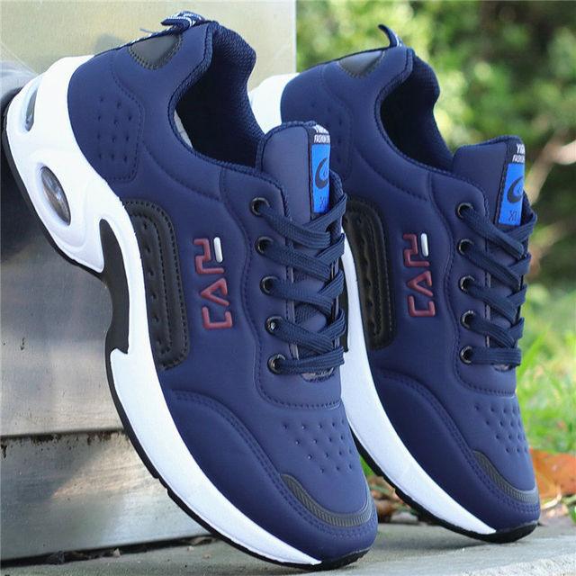 Men's  Leather Autumn Shoes Casual Sneakers Tennis Fashion White Trainers Sneakers Casual Leather Fashion Sneakers Breathable Sports Running Sneakers - Fabs things