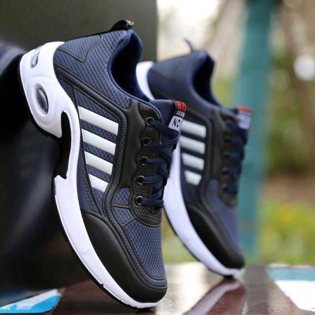 Men's  Leather Autumn Shoes Casual Sneakers Tennis Fashion White Trainers Sneakers Casual Leather Fashion Sneakers Breathable Sports Running Sneakers - Fabs things
