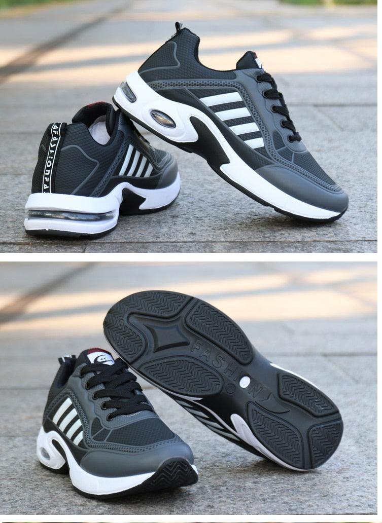 Men's  Leather Autumn Shoes Casual Sneakers Tennis Fashion White Trainers Sneakers Casual Leather Fashion Sneakers Breathable Sports Running Sneakers - Fabs things