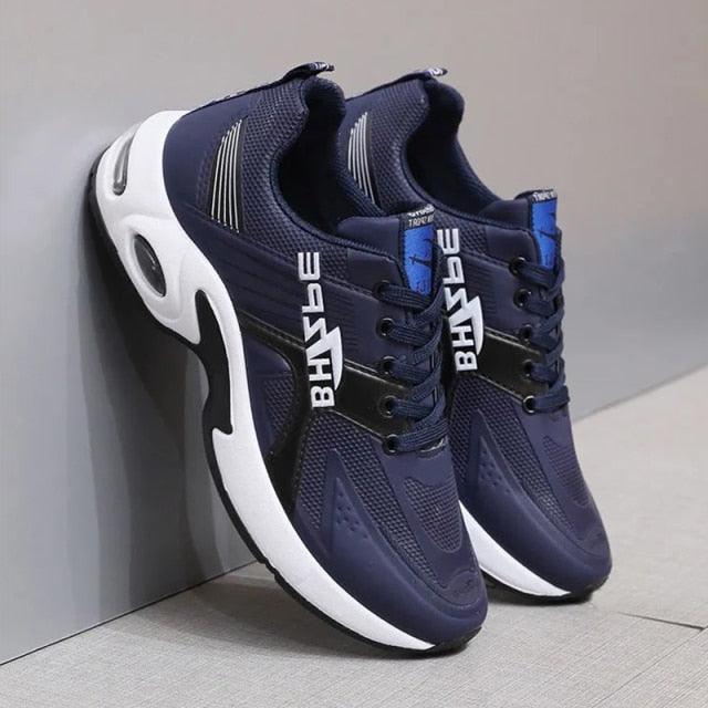 Men's  Leather Autumn Shoes Casual Sneakers Tennis Fashion White Trainers Sneakers Casual Leather Fashion Sneakers Breathable Sports Running Sneakers - Fabs things