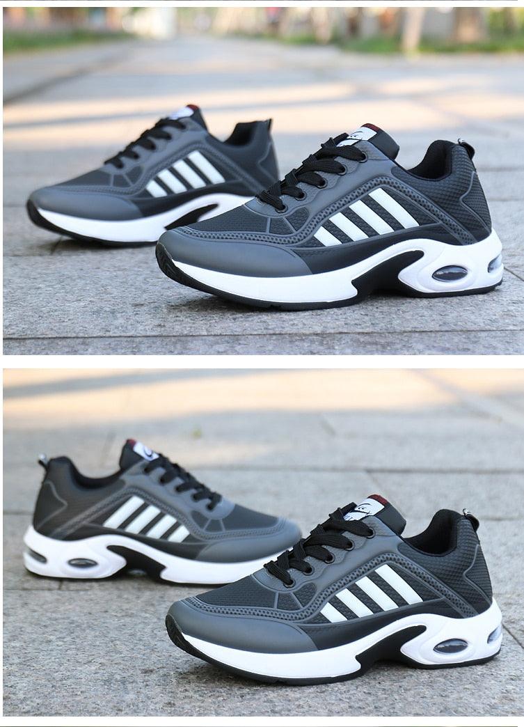 Men's  Leather Autumn Shoes Casual Sneakers Tennis Fashion White Trainers Sneakers Casual Leather Fashion Sneakers Breathable Sports Running Sneakers - Fabs things