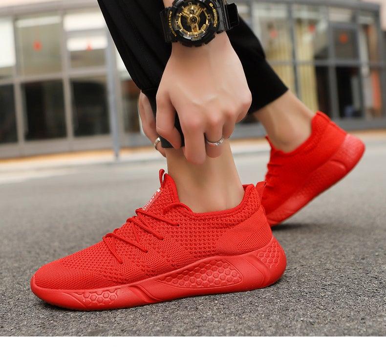 Light Mans Running Shoes Comfortable Breathable Men's Sneaker Casual Antiskid And Wear-Resistant Jogging Mens Sport Lace Up Low Top Jogging Man Athletic Sneakers - Fabs things