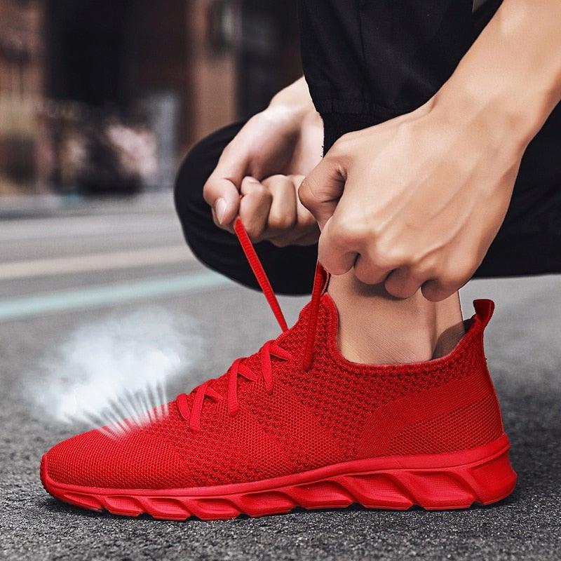 Light Mans Running Shoes Comfortable Breathable Men's Sneaker Casual Antiskid And Wear-Resistant Jogging Mens Sport Lace Up Low Top Jogging Man Athletic Sneakers - Fabs things