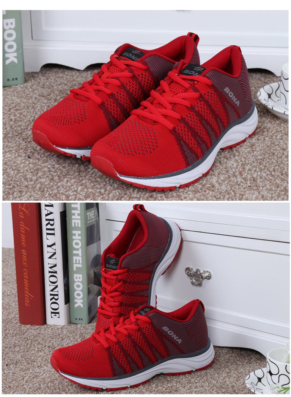 New Stylish Women Running Shoes Outdoor Walking Jogging Sneakers Lace Up Mesh Athletic Shoes Non Slip Lightweight Breathable Mesh Running Sneakers - Fabs things