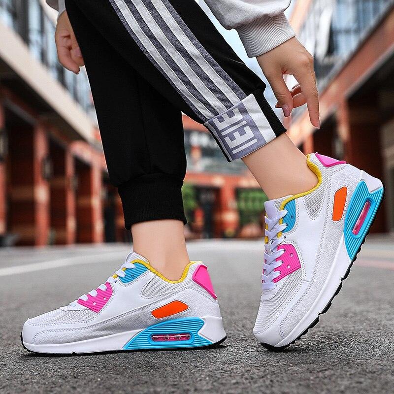 Fashion Couple Sports Running Shoes Jogging Shoes Outdoor Sports Sneakers Lace Up Unisex Walk Women's Air Athletic Running Shoes Fashion Sport Gym Jogging Tennis Fitness Sneakers - Fabs things
