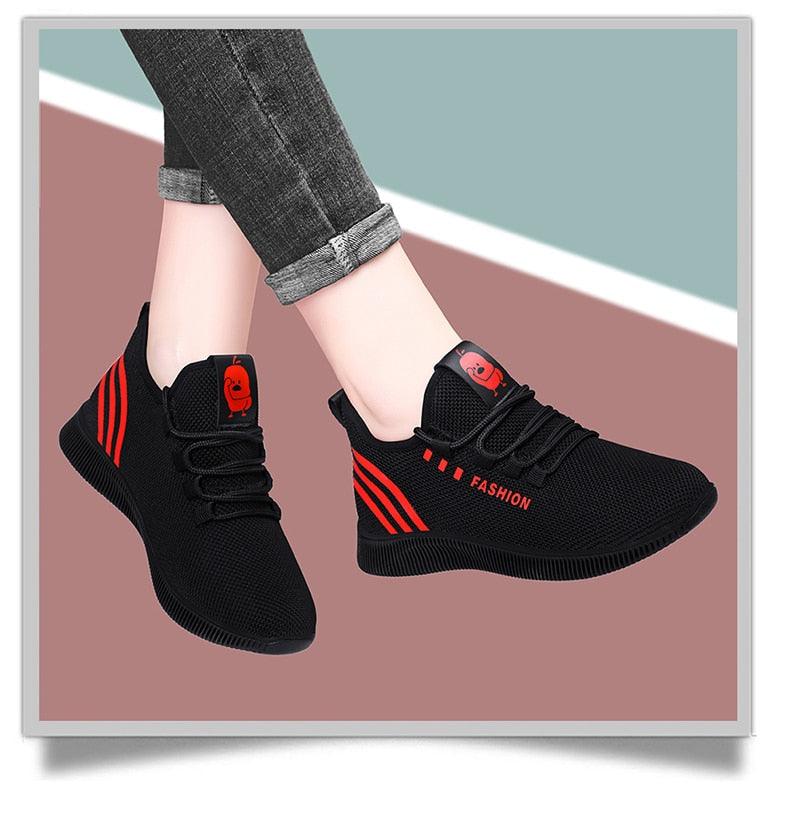 Women Running Shoes Air Mesh Sneakers Breathable Soft Light Woman Sport Shoes Walking Jogging Casual Shoes Breathable Walking Mesh Flats Sport Running Sneakers - Fabs things