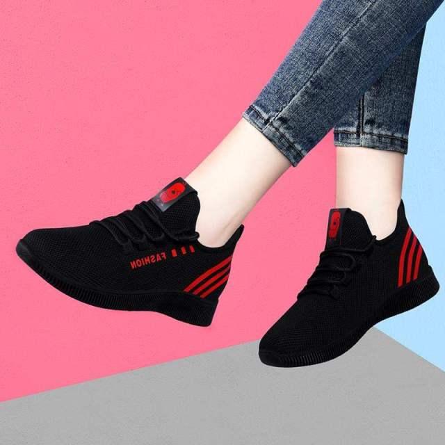 Women Running Shoes Air Mesh Sneakers Breathable Soft Light Woman Sport Shoes Walking Jogging Casual Shoes Breathable Walking Mesh Flats Sport Running Sneakers - Fabs things