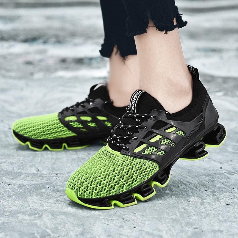 Mens Running Breathable Fashion Trainers Casual Couple Shoes Breathable Running Sports Outdoor Cushioning Sneakers Running Elegant Walking Athletics Trainer Sports Sneakers - Fabs things