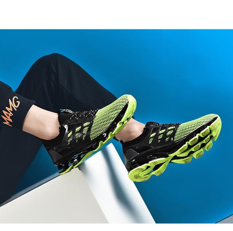 Mens Running Breathable Fashion Trainers Casual Couple Shoes Breathable Running Sports Outdoor Cushioning Sneakers Running Elegant Walking Athletics Trainer Sports Sneakers - Fabs things