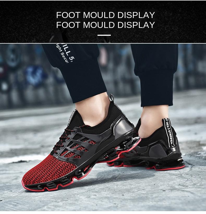 Mens Running Breathable Fashion Trainers Casual Couple Shoes Breathable Running Sports Outdoor Cushioning Sneakers Running Elegant Walking Athletics Trainer Sports Sneakers - Fabs things