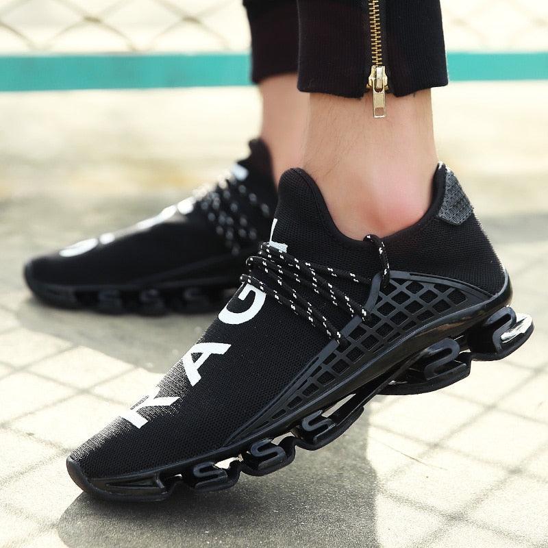 Mens Running Breathable Fashion Trainers Casual Couple Shoes Breathable Running Sports Outdoor Cushioning Sneakers Running Elegant Walking Athletics Trainer Sports Sneakers - Fabs things