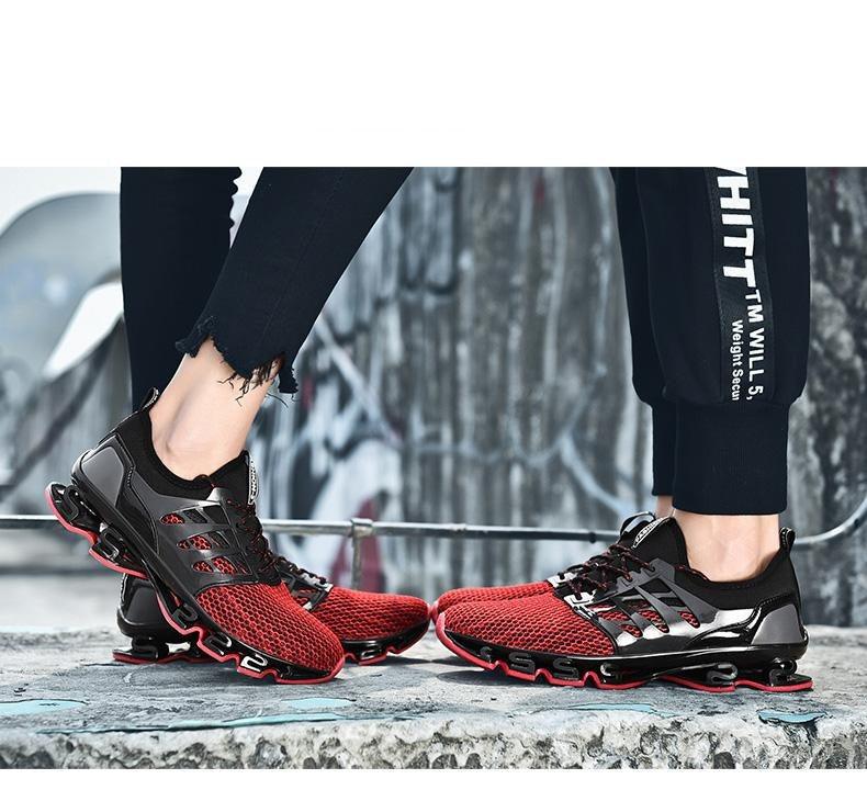 Mens Running Breathable Fashion Trainers Casual Couple Shoes Breathable Running Sports Outdoor Cushioning Sneakers Running Elegant Walking Athletics Trainer Sports Sneakers - Fabs things