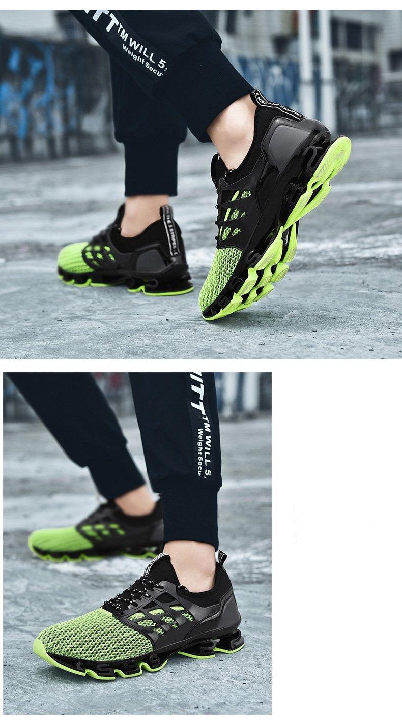 Mens Running Breathable Fashion Trainers Casual Couple Shoes Breathable Running Sports Outdoor Cushioning Sneakers Running Elegant Walking Athletics Trainer Sports Sneakers - Fabs things
