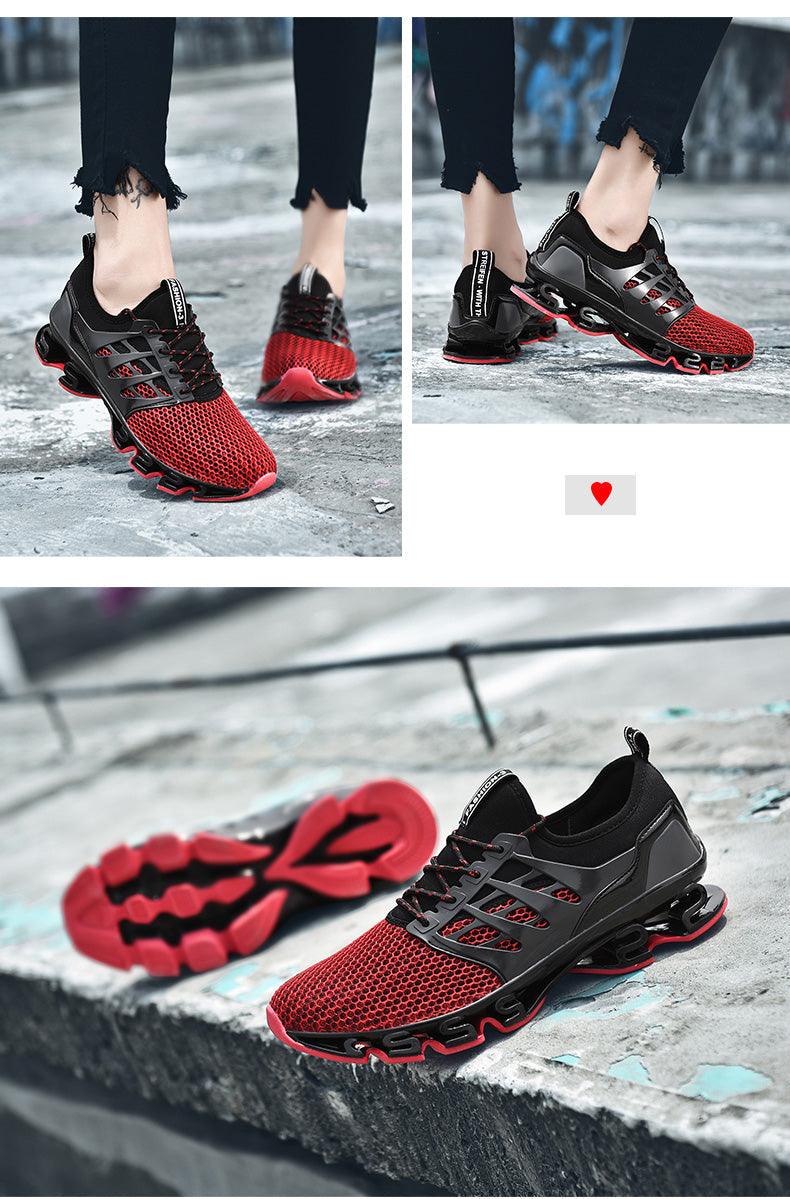 Mens Running Breathable Fashion Trainers Casual Couple Shoes Breathable Running Sports Outdoor Cushioning Sneakers Running Elegant Walking Athletics Trainer Sports Sneakers - Fabs things