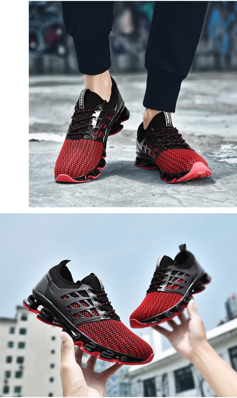 Mens Running Breathable Fashion Trainers Casual Couple Shoes Breathable Running Sports Outdoor Cushioning Sneakers Running Elegant Walking Athletics Trainer Sports Sneakers - Fabs things