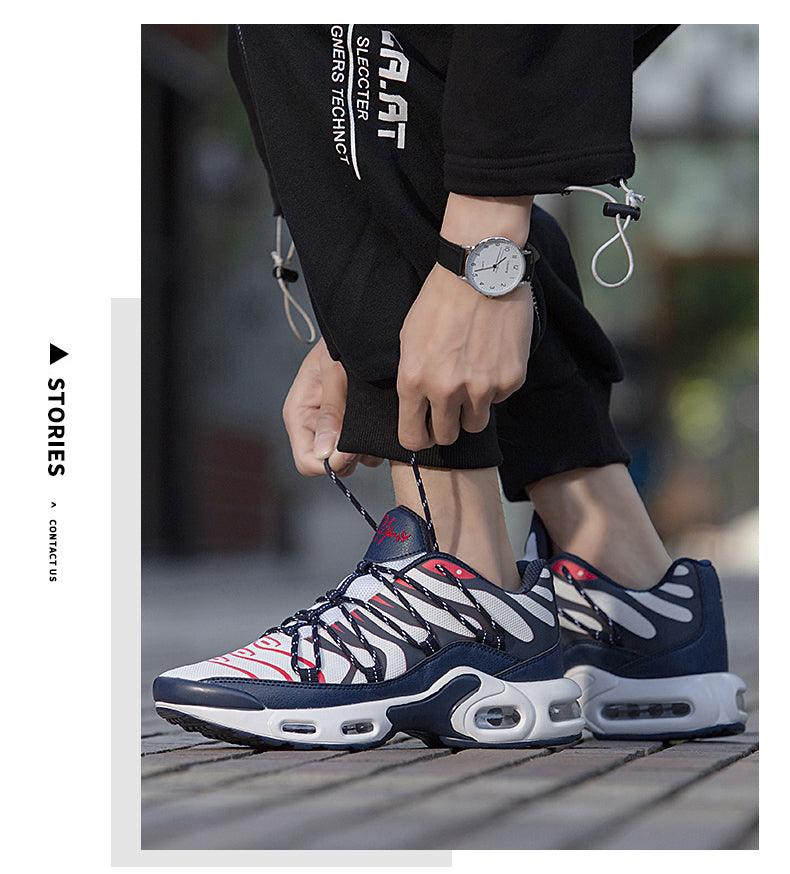 Air Cushion Mans Sport Running Shoes Breathable Sneakers Summer Tennis Outdoor Training Racing Lightweight Running Gym Sneakers Jogging Walking Mens Sneakers - Fabs things