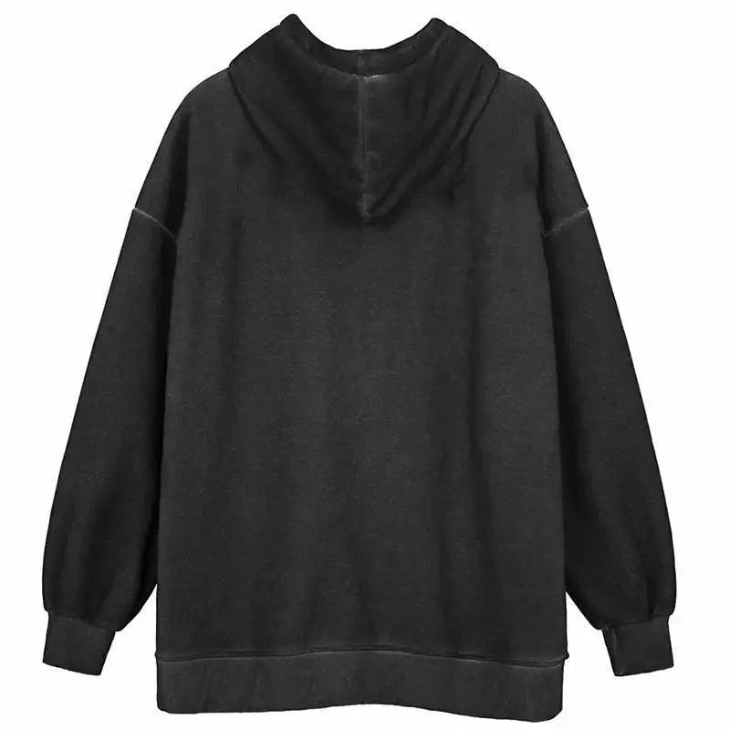 New Trendy Vintage Hip Hop Streetwear Women Hoodies Angel Dark Print Zipper Jacket Coat Hooded Top Clothes Men Women Punk Outwear - Fabs things