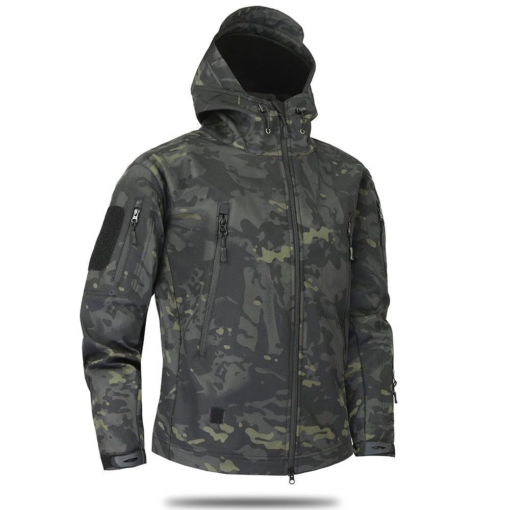 Men Green Autumn Camouflage Jacket Men's Lightweight Water-Resistant Jacket Tactical Clothing  Male Camouflage Windbreaker Breathable Outdoor Snow Jacket - Fabs things