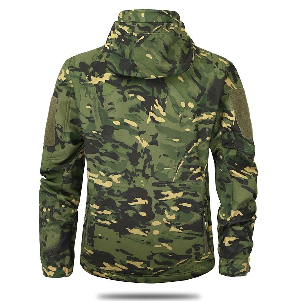 Men Green Autumn Camouflage Jacket Men's Lightweight Water-Resistant Jacket Tactical Clothing  Male Camouflage Windbreaker Breathable Outdoor Snow Jacket - Fabs things