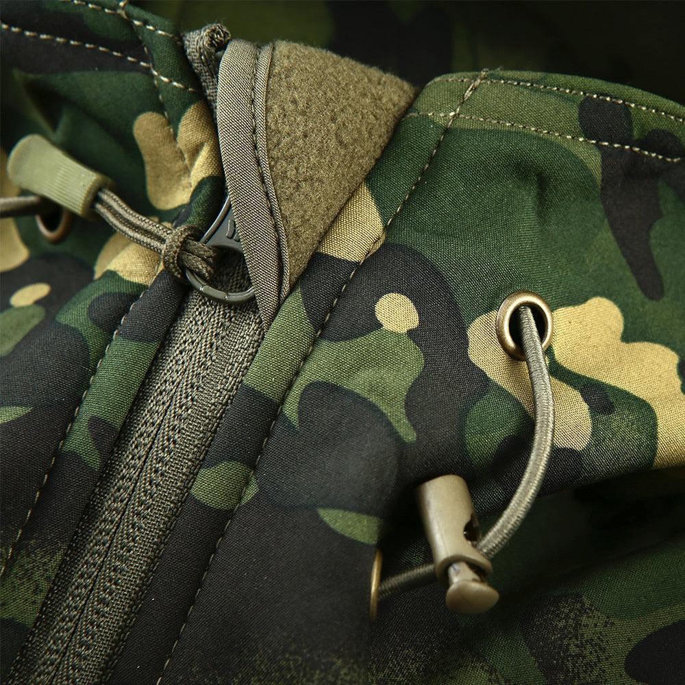 Men Green Autumn Camouflage Jacket Men's Lightweight Water-Resistant Jacket Tactical Clothing  Male Camouflage Windbreaker Breathable Outdoor Snow Jacket - Fabs things