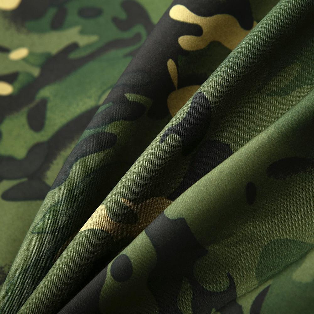 Men Green Autumn Camouflage Jacket Men's Lightweight Water-Resistant Jacket Tactical Clothing  Male Camouflage Windbreaker Breathable Outdoor Snow Jacket - Fabs things