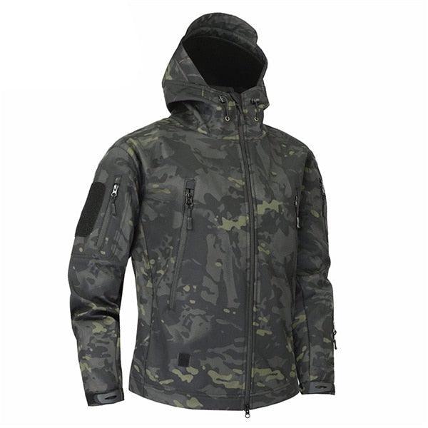 Men Green Autumn Camouflage Jacket Men's Lightweight Water-Resistant Jacket Tactical Clothing  Male Camouflage Windbreaker Breathable Outdoor Snow Jacket - Fabs things