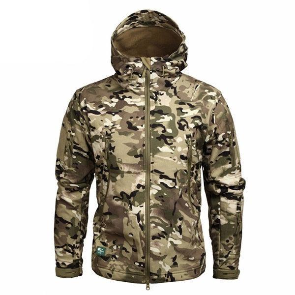 Men Green Autumn Camouflage Jacket Men's Lightweight Water-Resistant Jacket Tactical Clothing  Male Camouflage Windbreaker Breathable Outdoor Snow Jacket - Fabs things