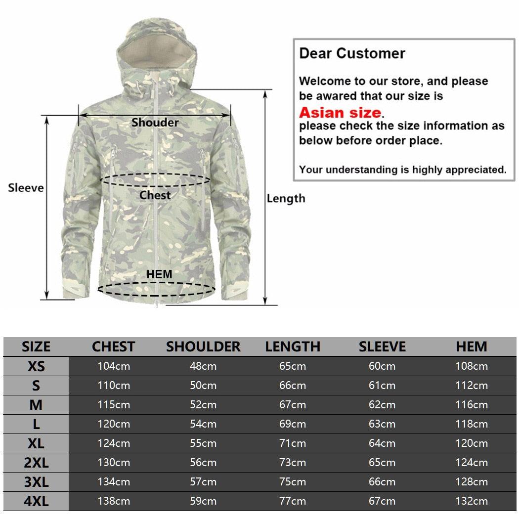 Men Green Autumn Camouflage Jacket Men's Lightweight Water-Resistant Jacket Tactical Clothing  Male Camouflage Windbreaker Breathable Outdoor Snow Jacket - Fabs things