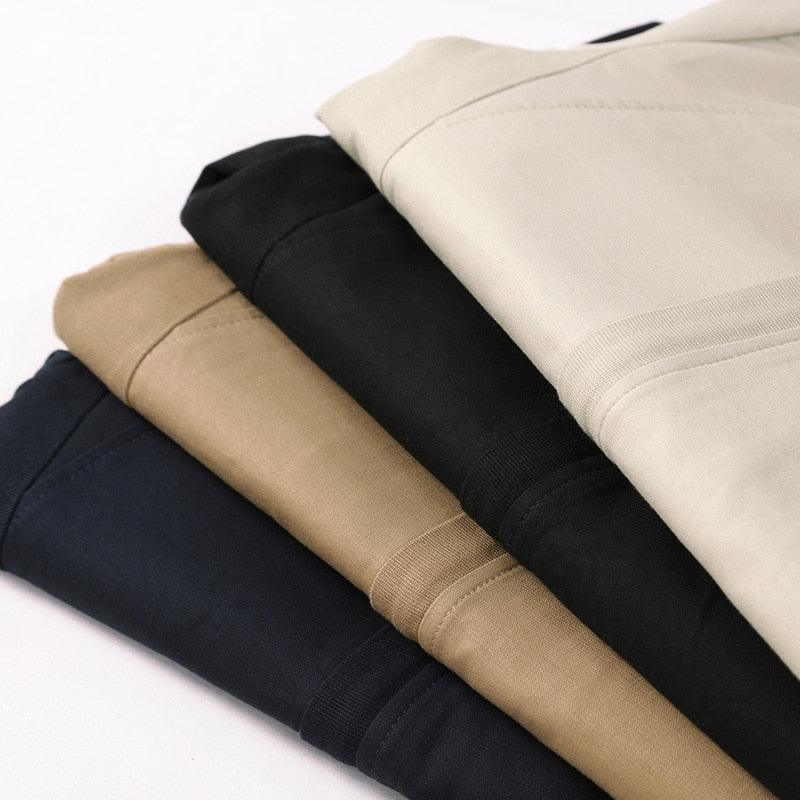 Luxury Black Mens Jacket Fashion Jacket Men Slim Fit Business Casual Male Jackets Warm Outdoor Men's Lightweight Cotton Jacket Elegant Slim Men Solid Color Clothing - Fabs things