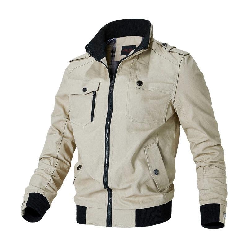 Windproof Bomber Jacket Men Fashion Casual Windbreaker Jacket Lightweight Running Windbreaker Outdoor Golf Fashion Elegant Red Jacket Men Spring Autumn New Slim Fit Jacket Men's Clothing - Fabs things