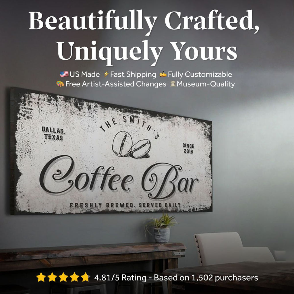 Coffee Bar Sign - Fabs things