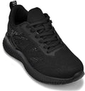 CALTO - Q220 - 2.6 Inches Taller (Noir/Cement) - Lightweight Sporty Sneakers - Fabs things