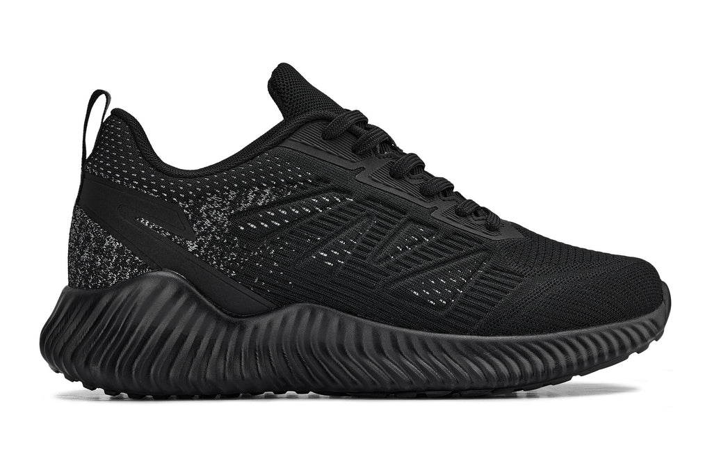 CALTO - Q220 - 2.6 Inches Taller (Noir/Cement) - Lightweight Sporty Sneakers - Fabs things
