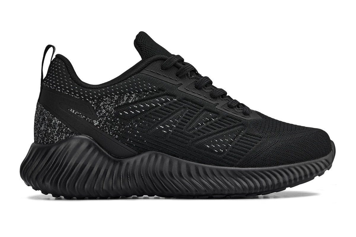 CALTO - Q220 - 2.6 Inches Taller (Noir/Cement) - Lightweight Sporty Sneakers - Fabs things
