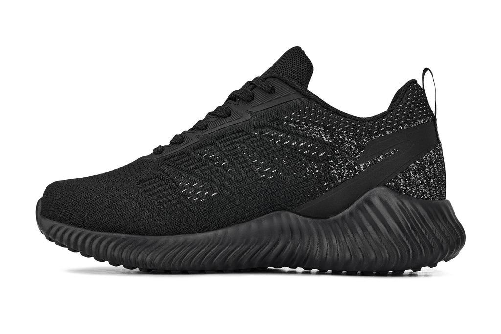 CALTO - Q220 - 2.6 Inches Taller (Noir/Cement) - Lightweight Sporty Sneakers - Fabs things