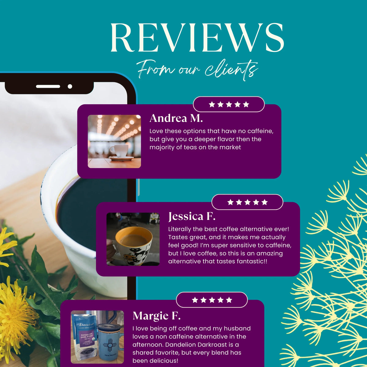 Dandelion Dark Roast Herbal Coffee - Fabs things
