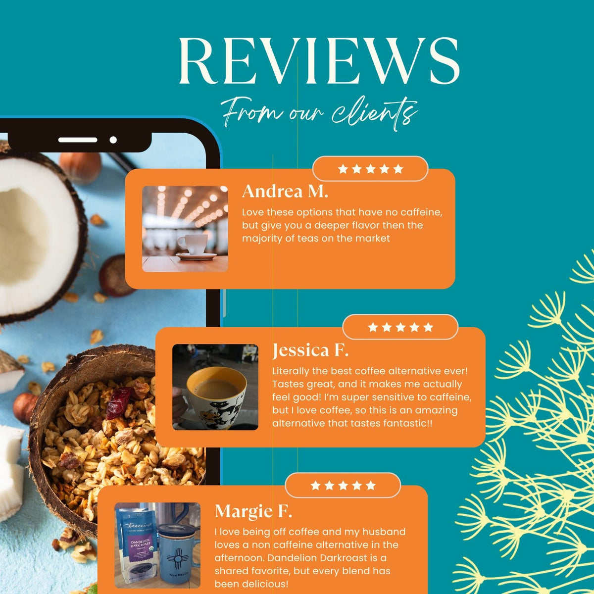 Dandelion Dark Roast Herbal Coffee - Fabs things