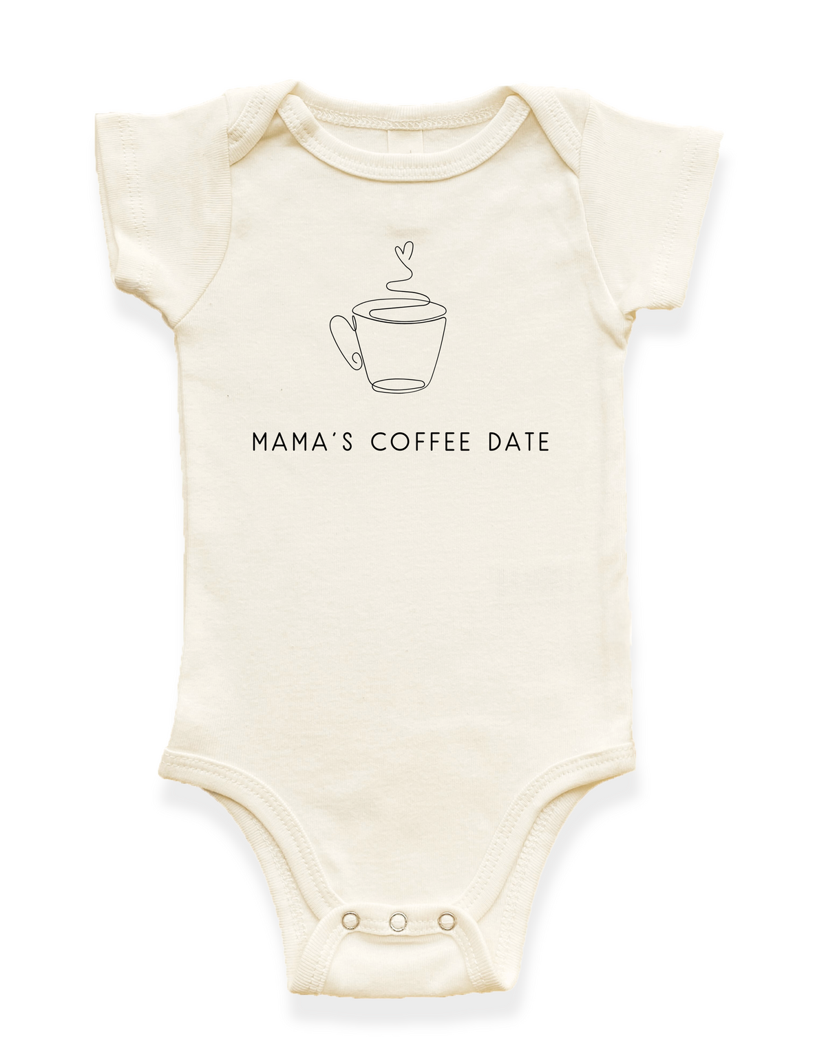 Mama's Coffee Date Organic Baby Bodysuit - Fabs things