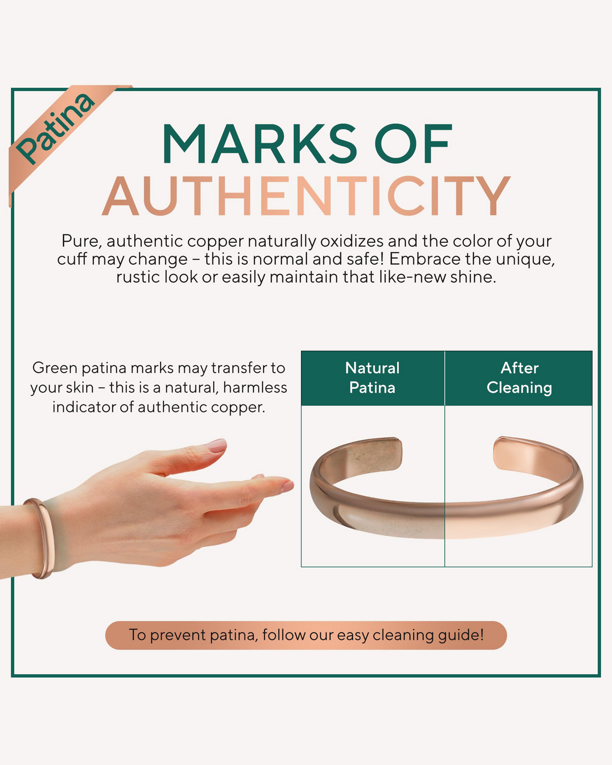 Pure Copper Cuff Bracelet – Plain - Fabs things