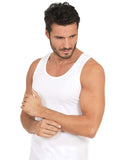 MaRe Luxury Italian Underwear 100% Mako Cotton Men's Sleeveless Muscle Tank Top Made in Italy (3260) - Fabs things