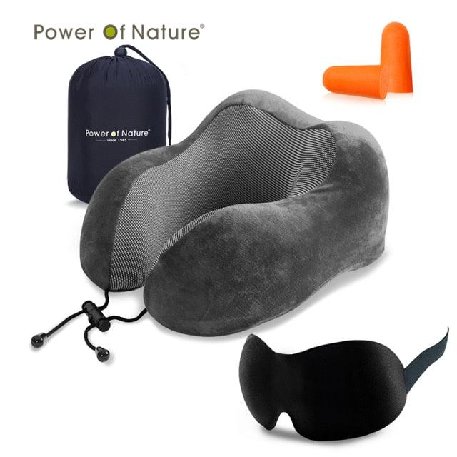 Travel Pillow U Shaped Memory Foam Neck Pillows Neck Cervical Airplane Pillow Healthcare Bedding Free Eye Mask and Earplugs Neck Support Pillow Headrest Travel Folding Slow Rebound Journey Trip Cushion Memory Foam Travel Pillow Neck Pillow - Fabs things