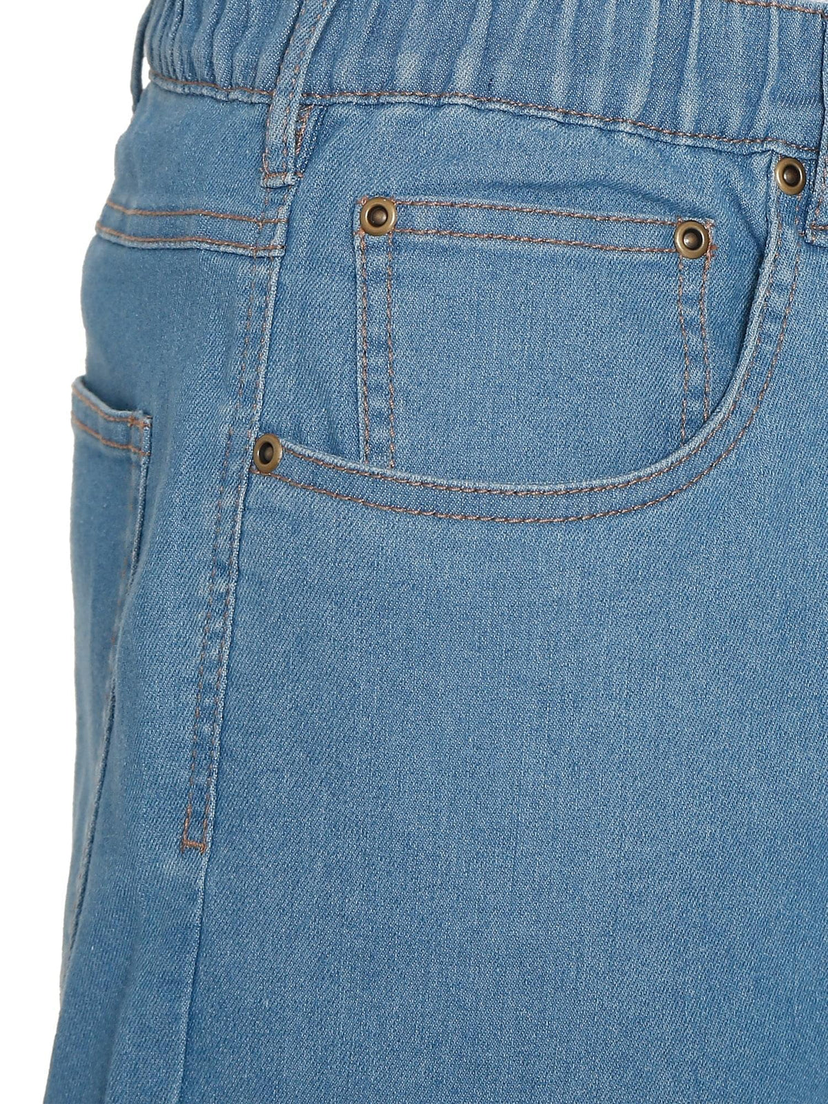 Men's Pull-On Denim and Twill Pants — Elastic Waist Easy Fit - Fabs things