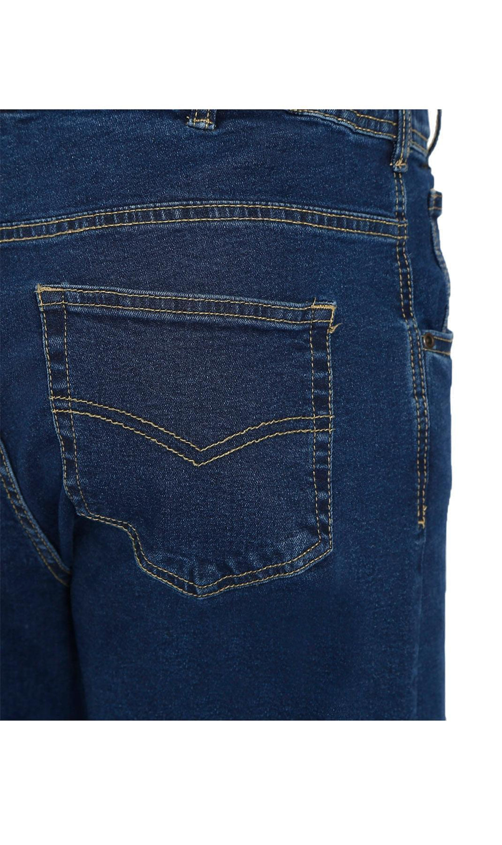 Men's Flex Waist Hidden Stretch Denim Jeans — Pull-On Easy Fit - Fabs things